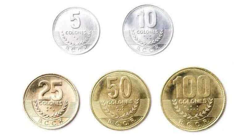 Costa Rican Colones Coins